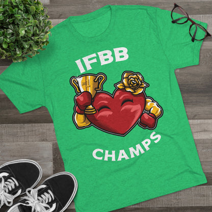IFBB CHAMPS - PREMIUM SOFT - Unisex Tri-Blend Crew Tee (Next Level 6010)