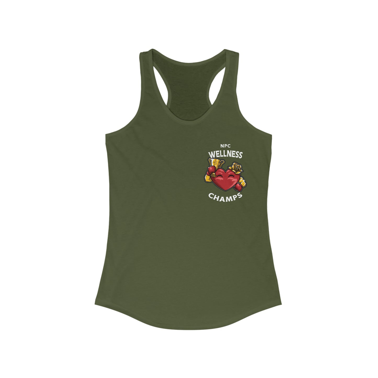 NPC WELLNESS CHAMPS (Small Logo) - Women's Ideal Racerback Tank
