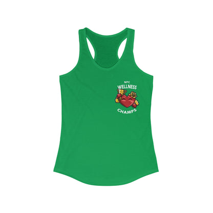 NPC WELLNESS CHAMPS (Small Logo) - Women's Ideal Racerback Tank