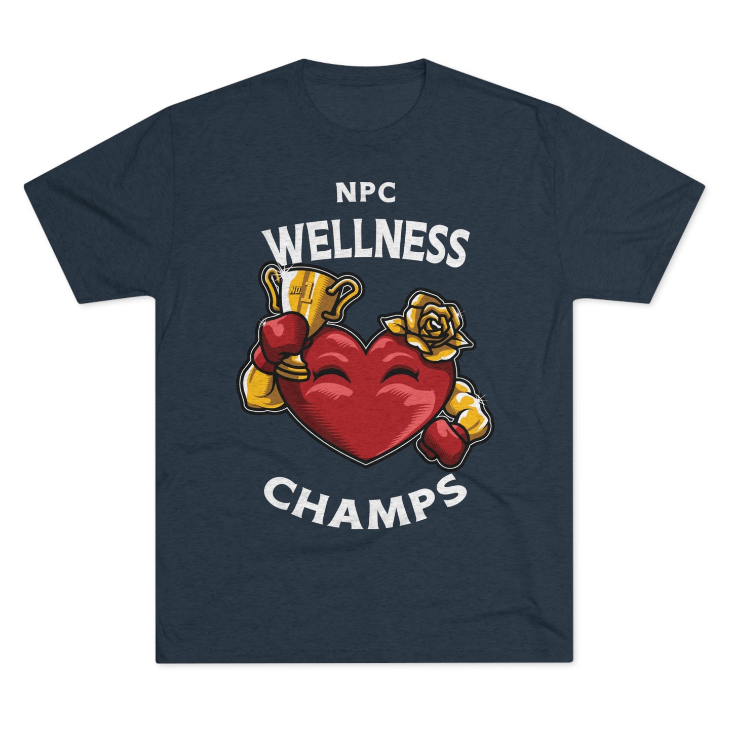 NPC WELLNESS CHAMPS v2 - PREMIUM SOFT - Unisex Tri-Blend Crew Tee (Next Level 6010)
