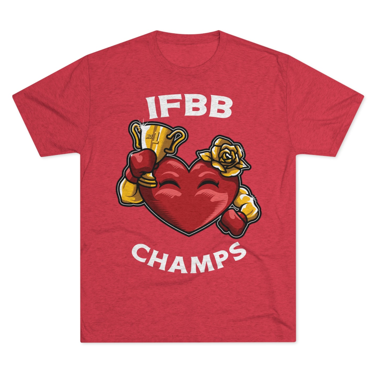 IFBB CHAMPS - PREMIUM SOFT - Unisex Tri-Blend Crew Tee (Next Level 6010)
