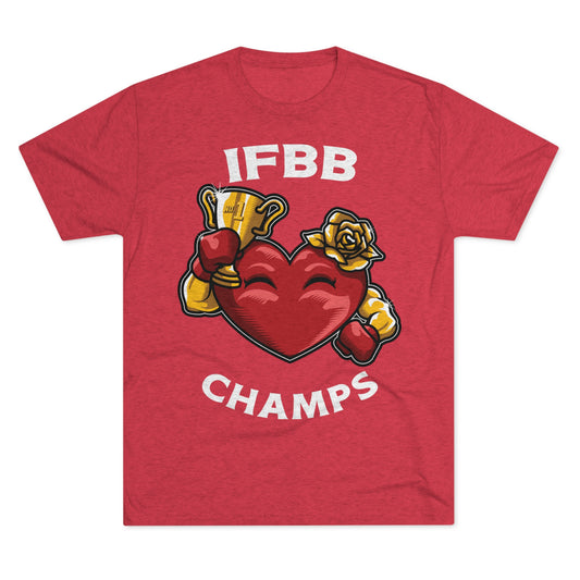 IFBB CHAMPS - PREMIUM SOFT - Unisex Tri-Blend Crew Tee (Next Level 6010)