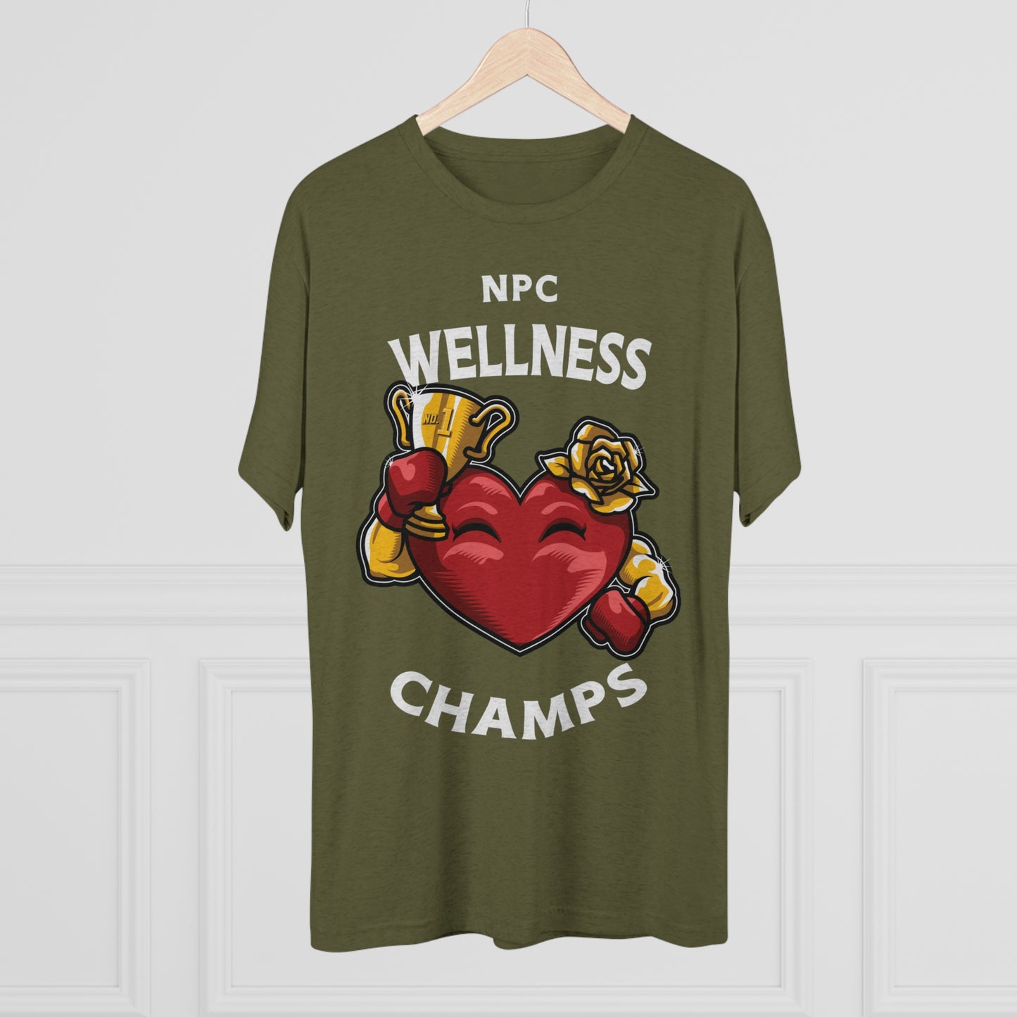 NPC WELLNESS CHAMPS v2 - PREMIUM SOFT - Unisex Tri-Blend Crew Tee (Next Level 6010)