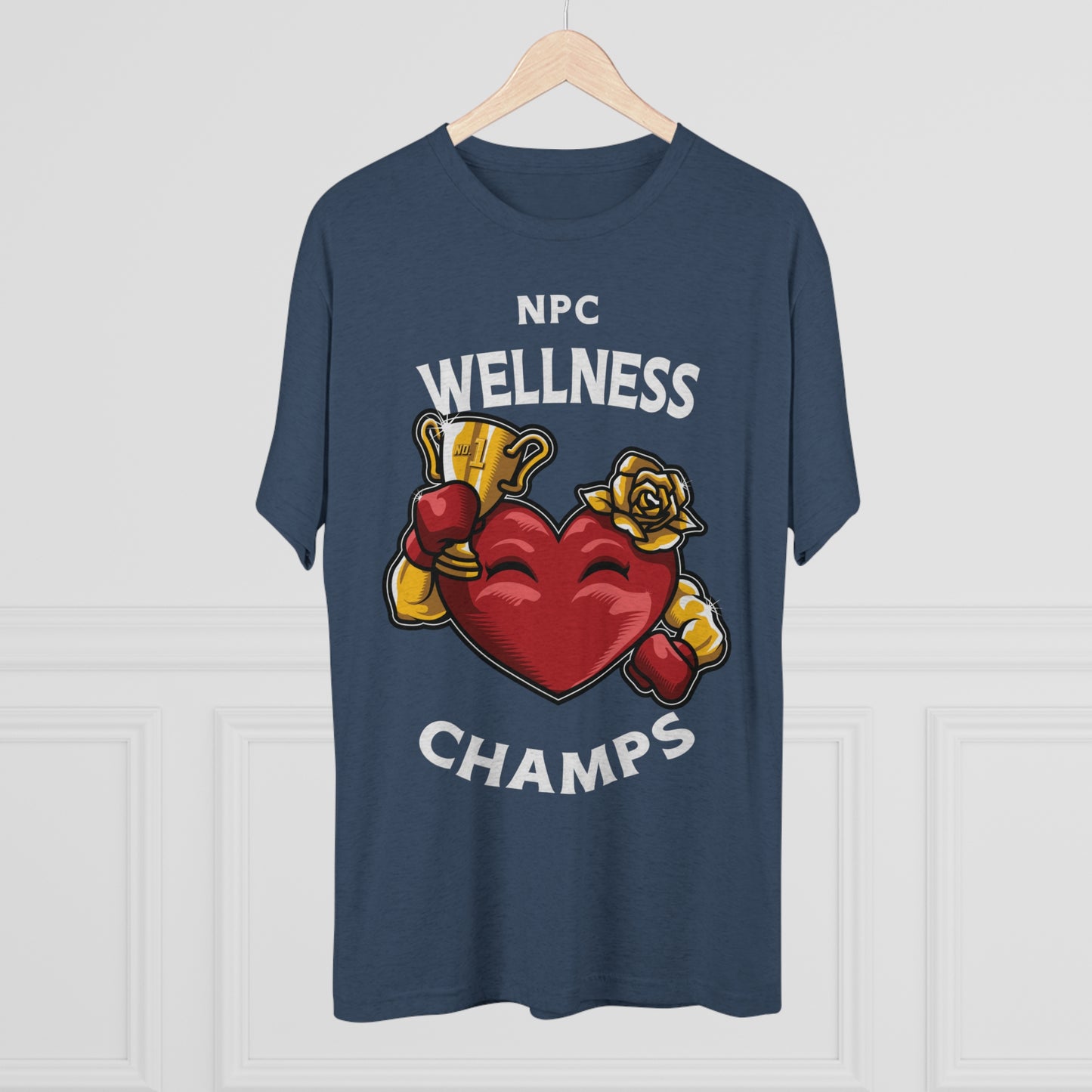 NPC WELLNESS CHAMPS v2 - PREMIUM SOFT - Unisex Tri-Blend Crew Tee (Next Level 6010)