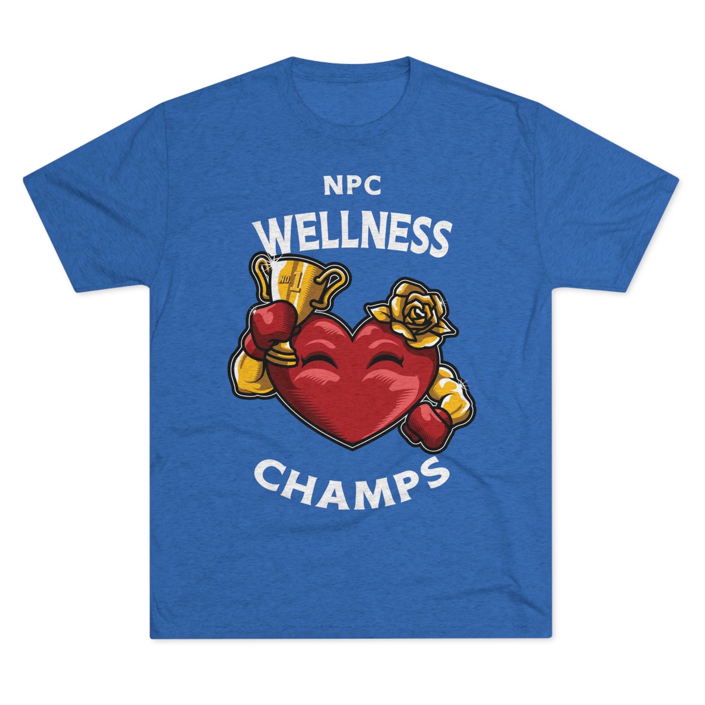 NPC WELLNESS CHAMPS v2 - PREMIUM SOFT - Unisex Tri-Blend Crew Tee (Next Level 6010)