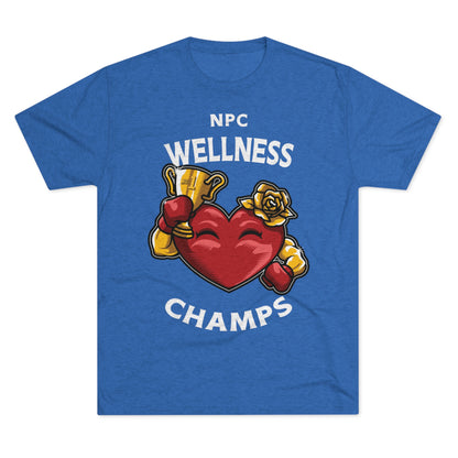 NPC WELLNESS CHAMPS v2 - PREMIUM SOFT - Unisex Tri-Blend Crew Tee (Next Level 6010)