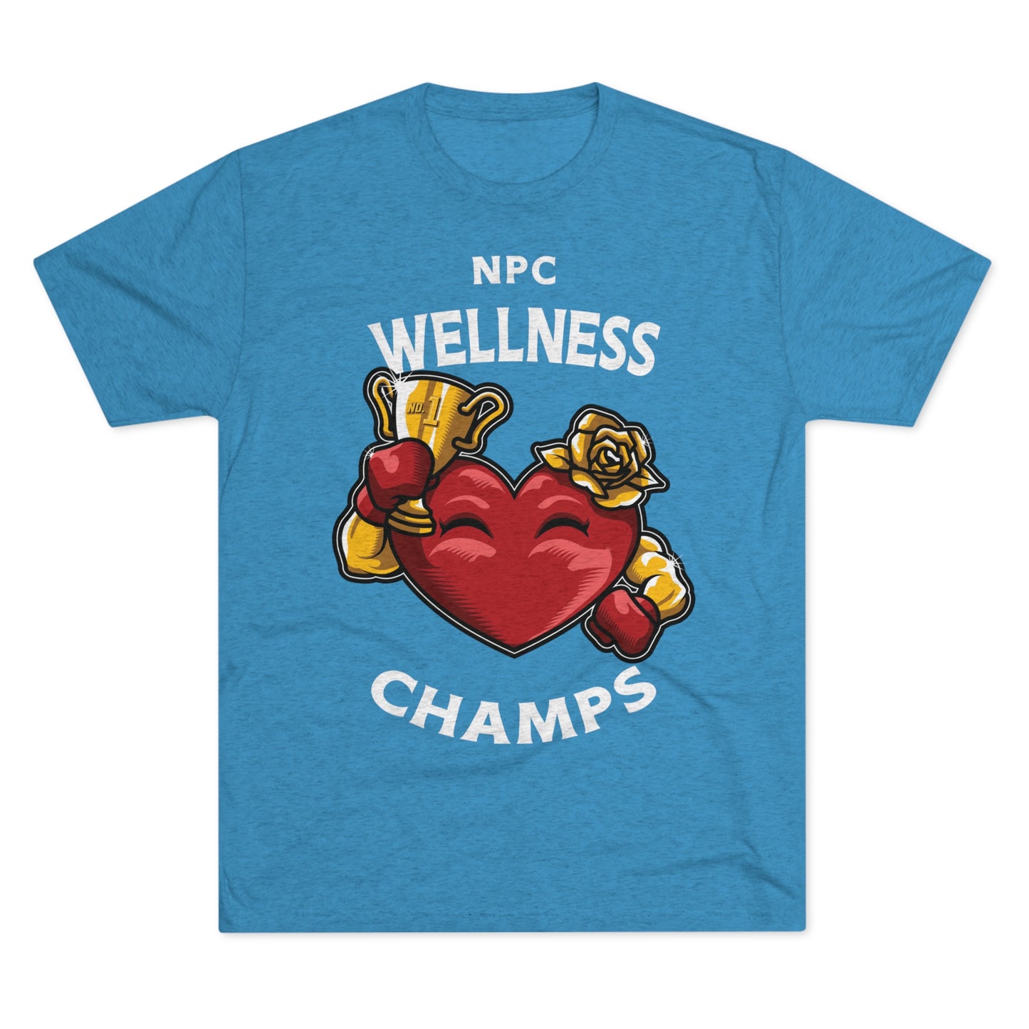 NPC WELLNESS CHAMPS v2 - PREMIUM SOFT - Unisex Tri-Blend Crew Tee (Next Level 6010)