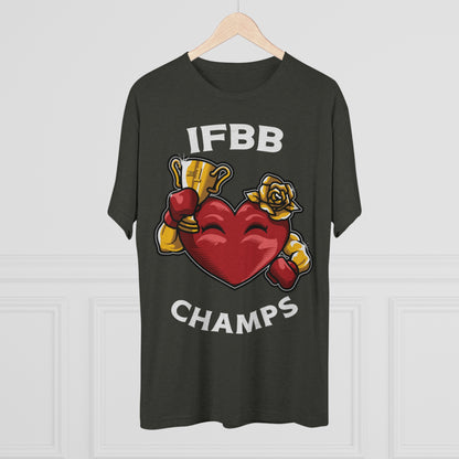 IFBB CHAMPS - PREMIUM SOFT - Unisex Tri-Blend Crew Tee (Next Level 6010)