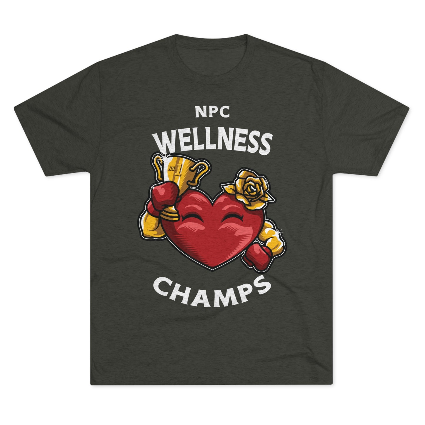 NPC WELLNESS CHAMPS v2 - PREMIUM SOFT - Unisex Tri-Blend Crew Tee (Next Level 6010)