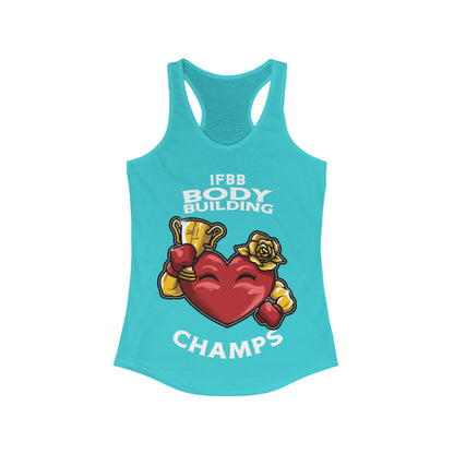 IFBB BODY BUILDING CHAMPS  - Women's Ideal Racerback Tank