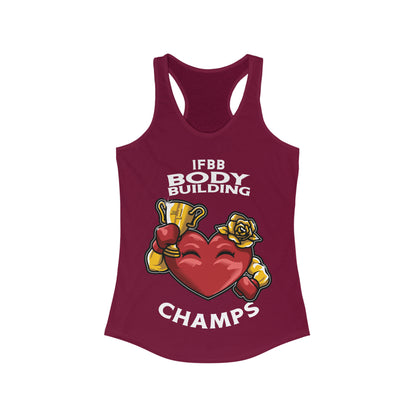 IFBB BODY BUILDING CHAMPS  - Women's Ideal Racerback Tank