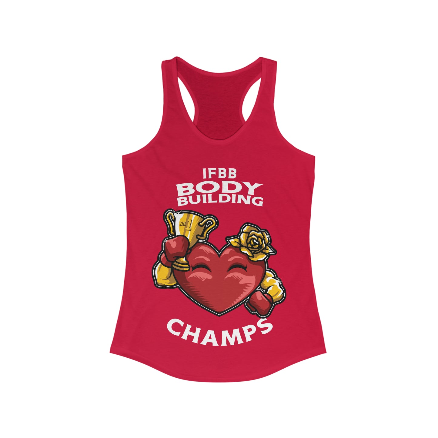 IFBB BODY BUILDING CHAMPS  - Women's Ideal Racerback Tank