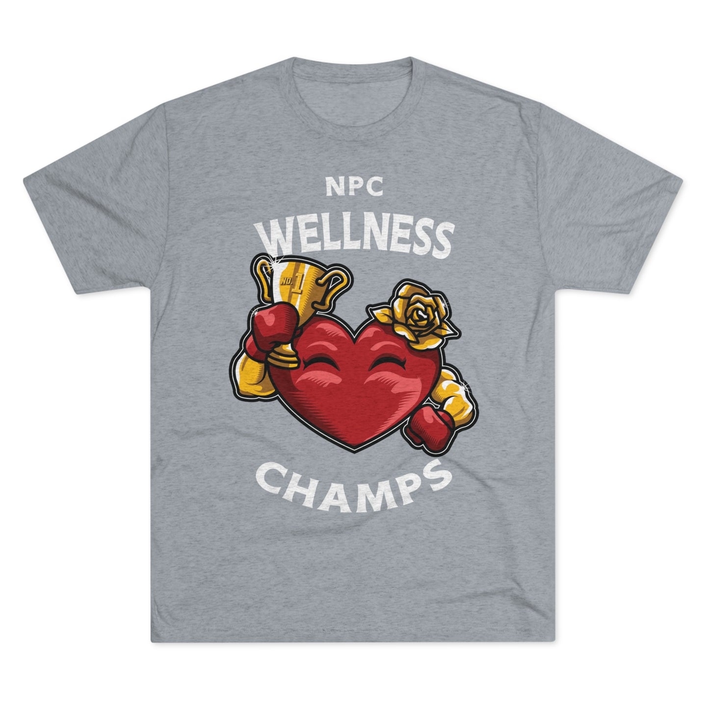 NPC WELLNESS CHAMPS v2 - PREMIUM SOFT - Unisex Tri-Blend Crew Tee (Next Level 6010)