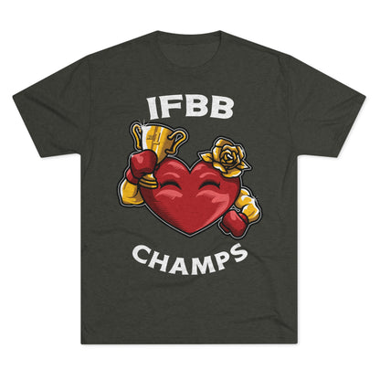 IFBB CHAMPS - PREMIUM SOFT - Unisex Tri-Blend Crew Tee (Next Level 6010)