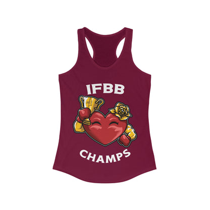 IFBB BODY BUILDING CHAMPS  - Women's Ideal Racerback Tank
