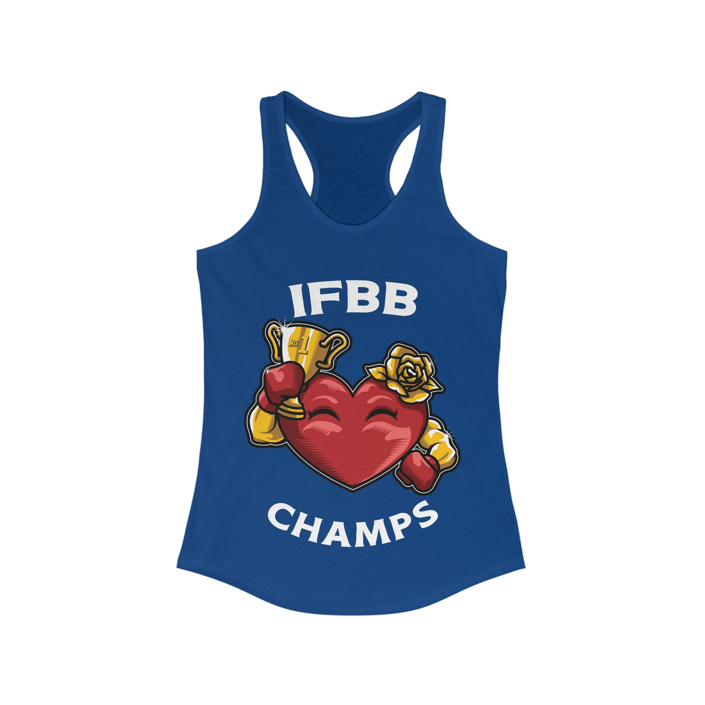 IFBB BODY BUILDING CHAMPS  - Women's Ideal Racerback Tank