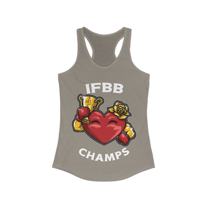 IFBB BODY BUILDING CHAMPS  - Women's Ideal Racerback Tank