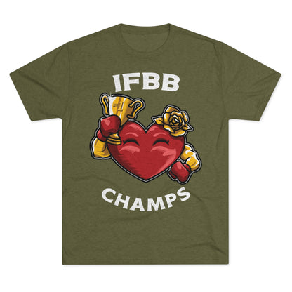 IFBB CHAMPS - PREMIUM SOFT - Unisex Tri-Blend Crew Tee (Next Level 6010)