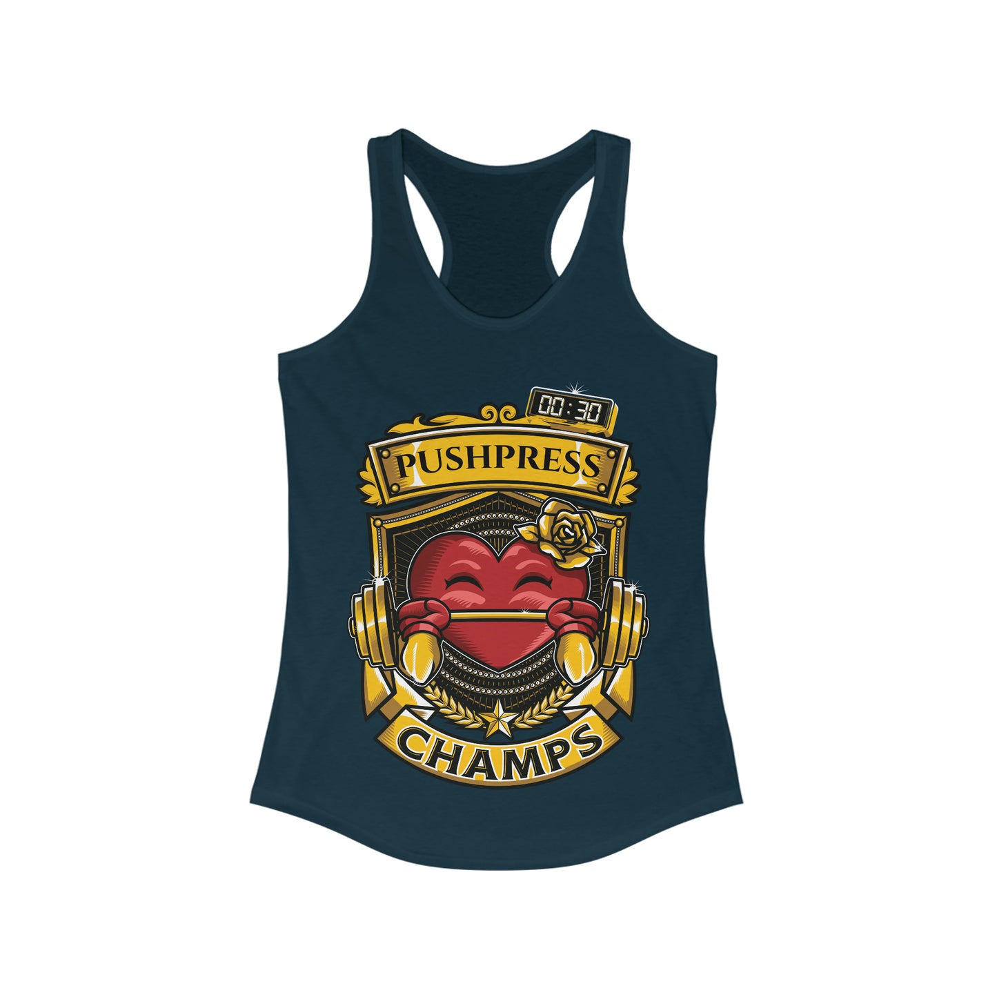 PUSHPRESS CHAMPS  - Women's Ideal Racerback Tank