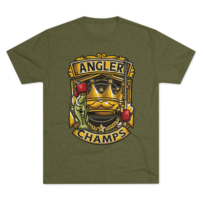 ANGLER CHAMPS - PREMIUM SOFT - Unisex Tri-Blend Crew Tee (Next Level 6010)