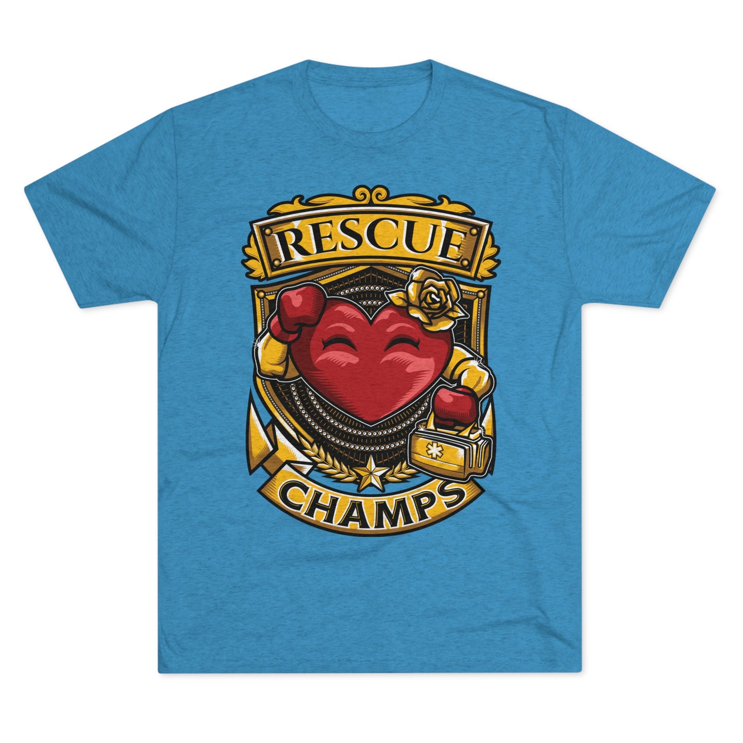RESCUE CHAMPS  - PREMIUM SOFT - Unisex Tri-Blend Crew Tee (Next Level 6010)