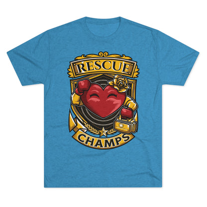 RESCUE CHAMPS  - PREMIUM SOFT - Unisex Tri-Blend Crew Tee (Next Level 6010)