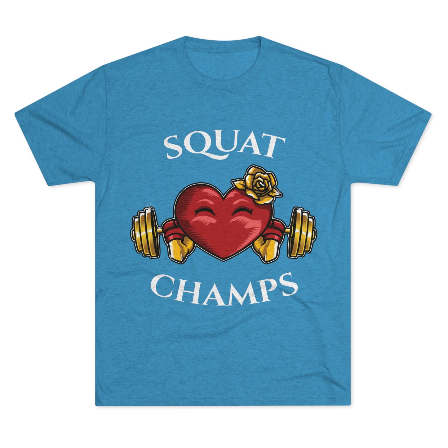 SQUAT CHAMPS -  PREMIUM SOFT - Unisex Tri-Blend Crew Tee (Next Level 6010)