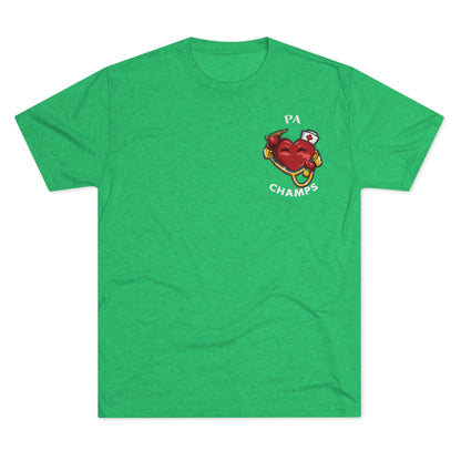 PA CHAMPS (Small Logo) - PREMIUM SOFT - Unisex Tri-Blend Crew Tee (Next Level 6010)