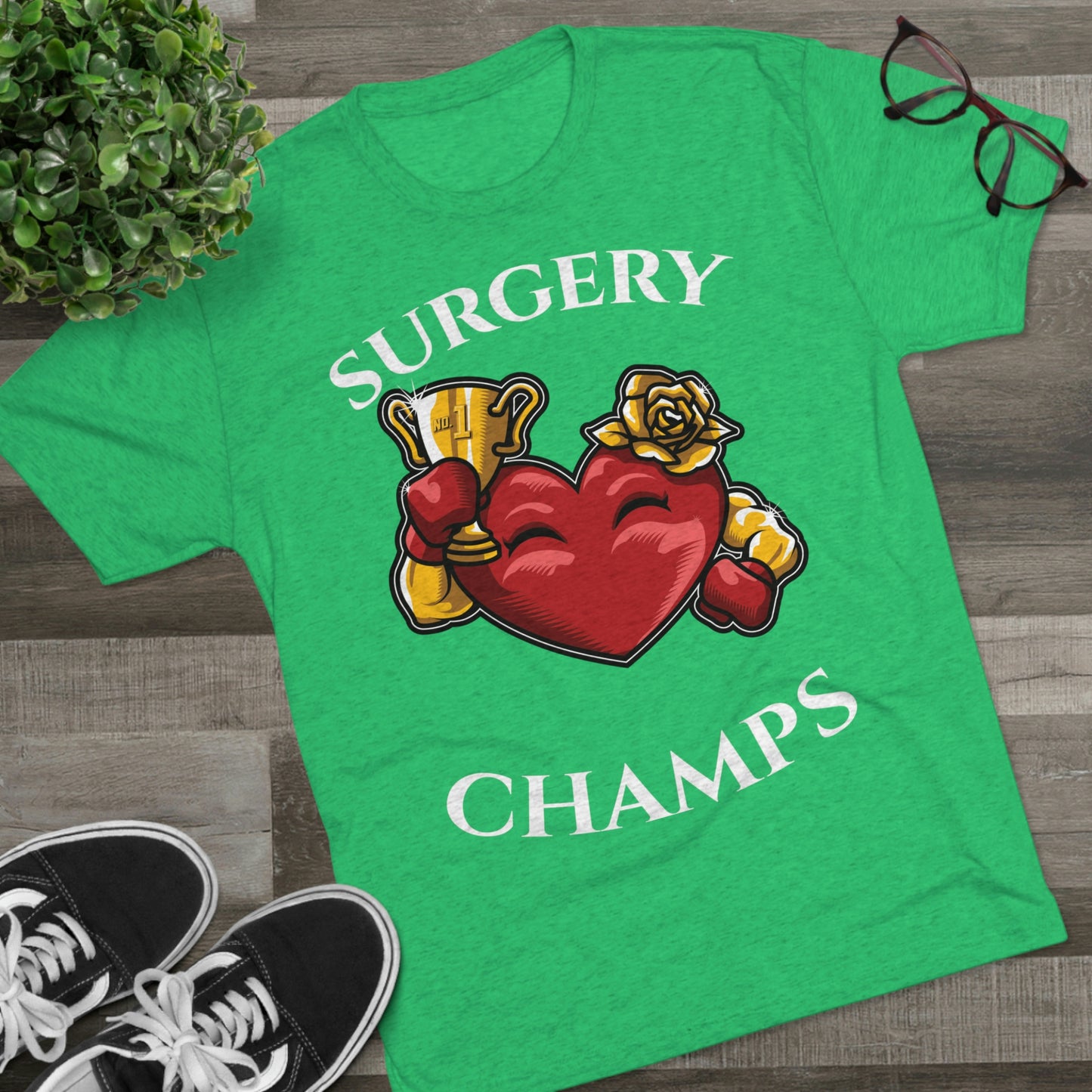 SURGERY CHAMPS (Alternate Logo)  - PREMIUM SOFT - Unisex Tri-Blend Crew Tee (Next Level 6010)
