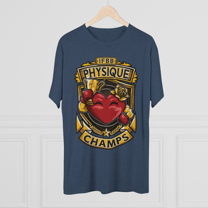 IFBB PHYSIQUE CHAMPS  - PREMIUM SOFT - Unisex Tri-Blend Crew Tee (Next Level 6010)