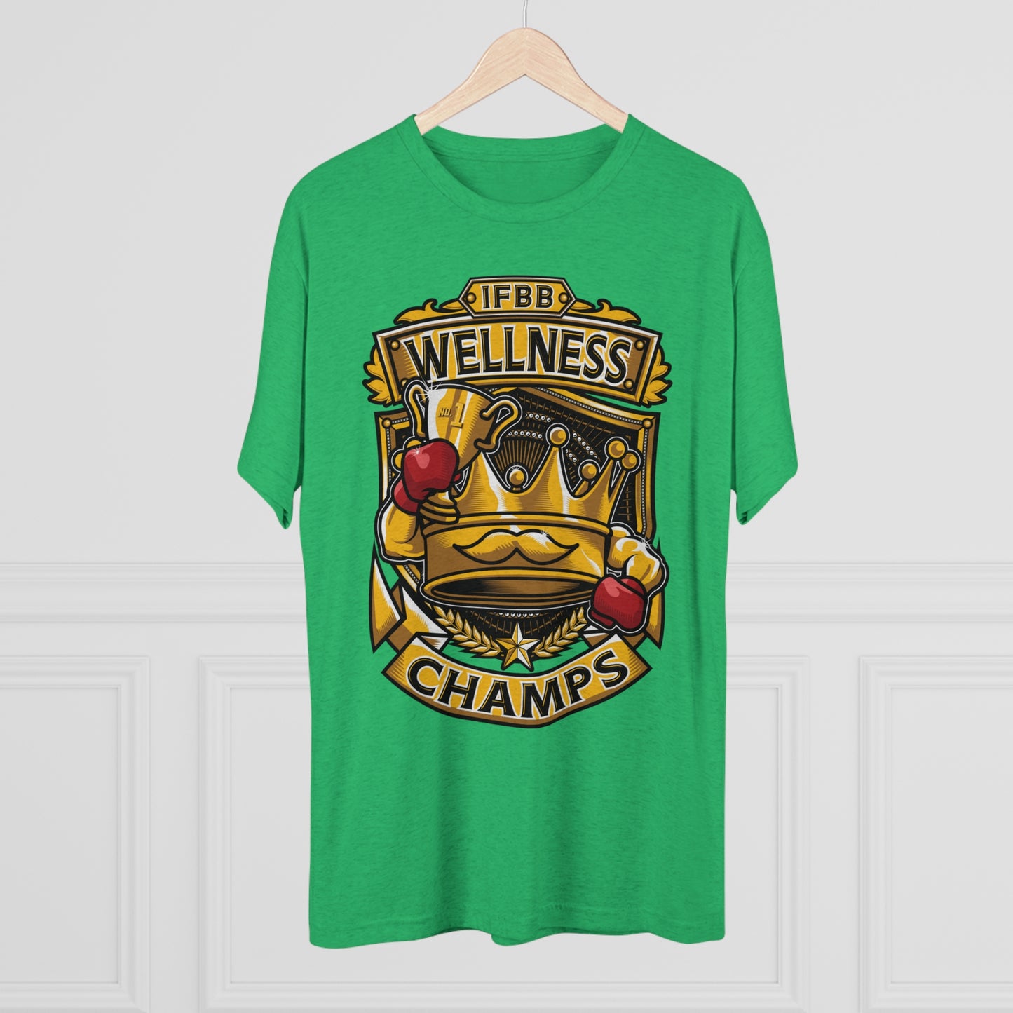 IFBB WELNESS CHAMPS  - PREMIUM SOFT - Unisex Tri-Blend Crew Tee (Next Level 6010)