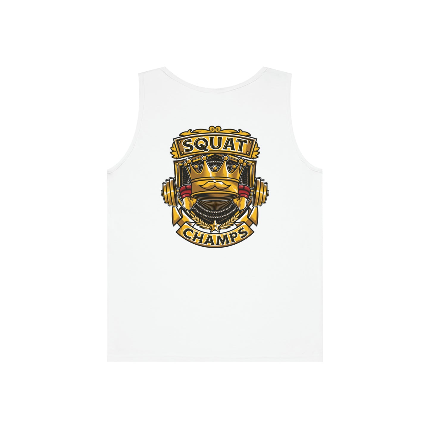 SQUAT CHAMPS (Back Design) - Unisex Heavy Cotton Tank Top