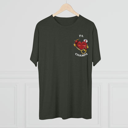PA CHAMPS (Small Logo) - PREMIUM SOFT - Unisex Tri-Blend Crew Tee (Next Level 6010)