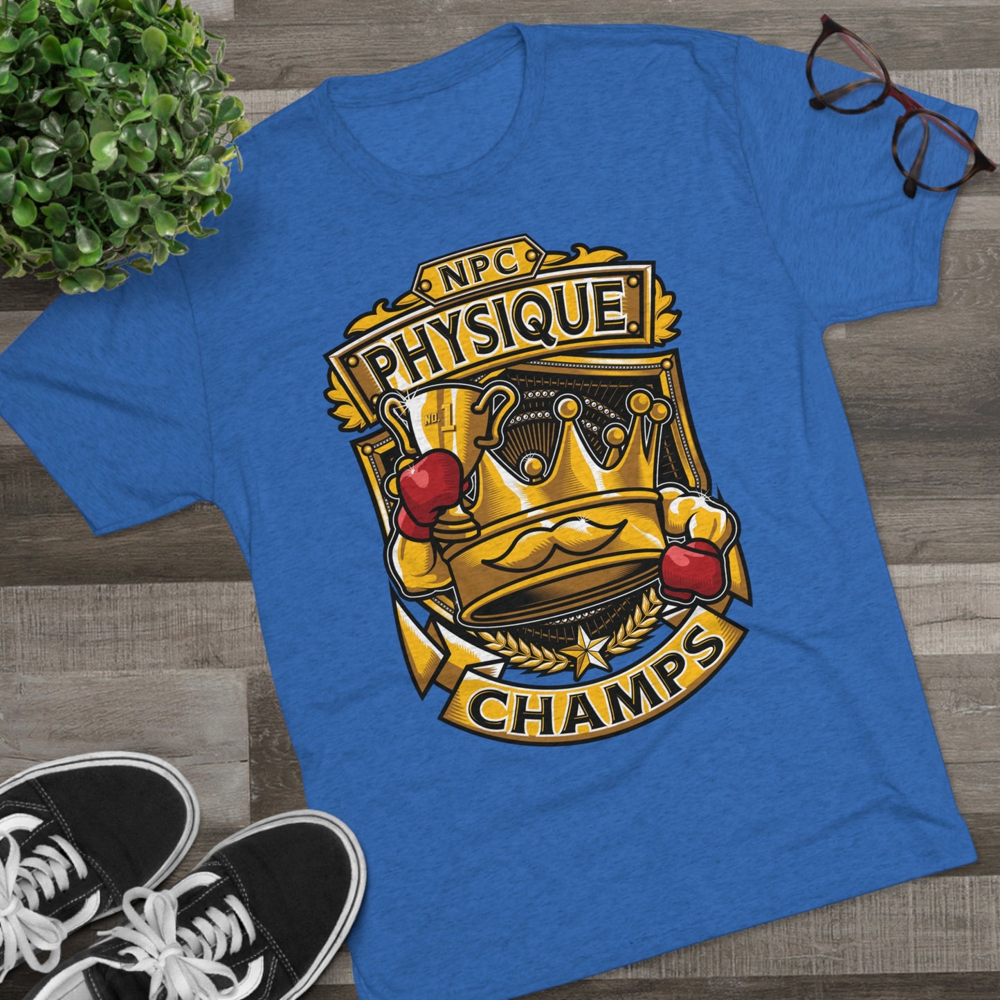 NPC PHYSIQUE CHAMPS  - PREMIUM SOFT - Unisex Tri-Blend Crew Tee (Next Level 6010)