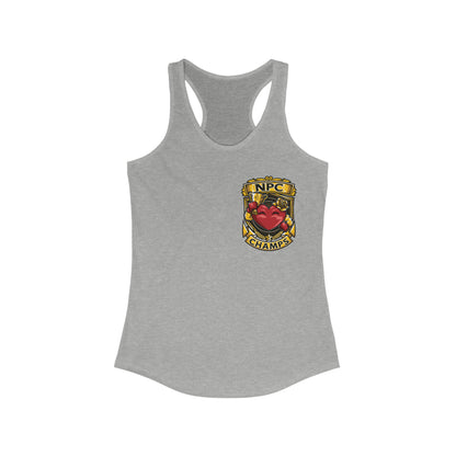 NPC CHAMPS (Small Logo) - Women's Ideal Racerback Tank