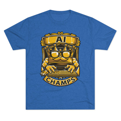 AI CHAMPS (Men) - PREMIUM SOFT - Unisex Tri-Blend Crew Tee (Next Level 6010)