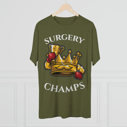 SURGERY CHAMPS (Alternate Logo) - PREMIUM SOFT - Unisex Tri-Blend Crew Tee (Next Level 6010)