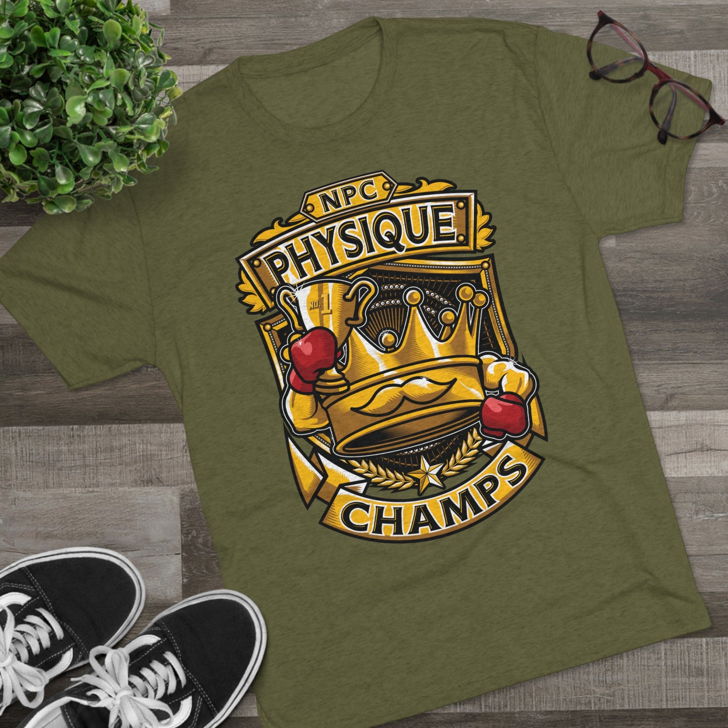 NPC PHYSIQUE CHAMPS  - PREMIUM SOFT - Unisex Tri-Blend Crew Tee (Next Level 6010)