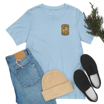 Mom Champs (Gold -Front & Back)! Unisex Jersey Short Sleeve Tee (Bella+Canvas)