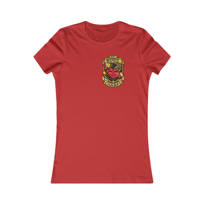 NPC BODY BUILDING CHAMPS! (Small Front Logo) - Women's Favorite Tee (Bella+Canvas)