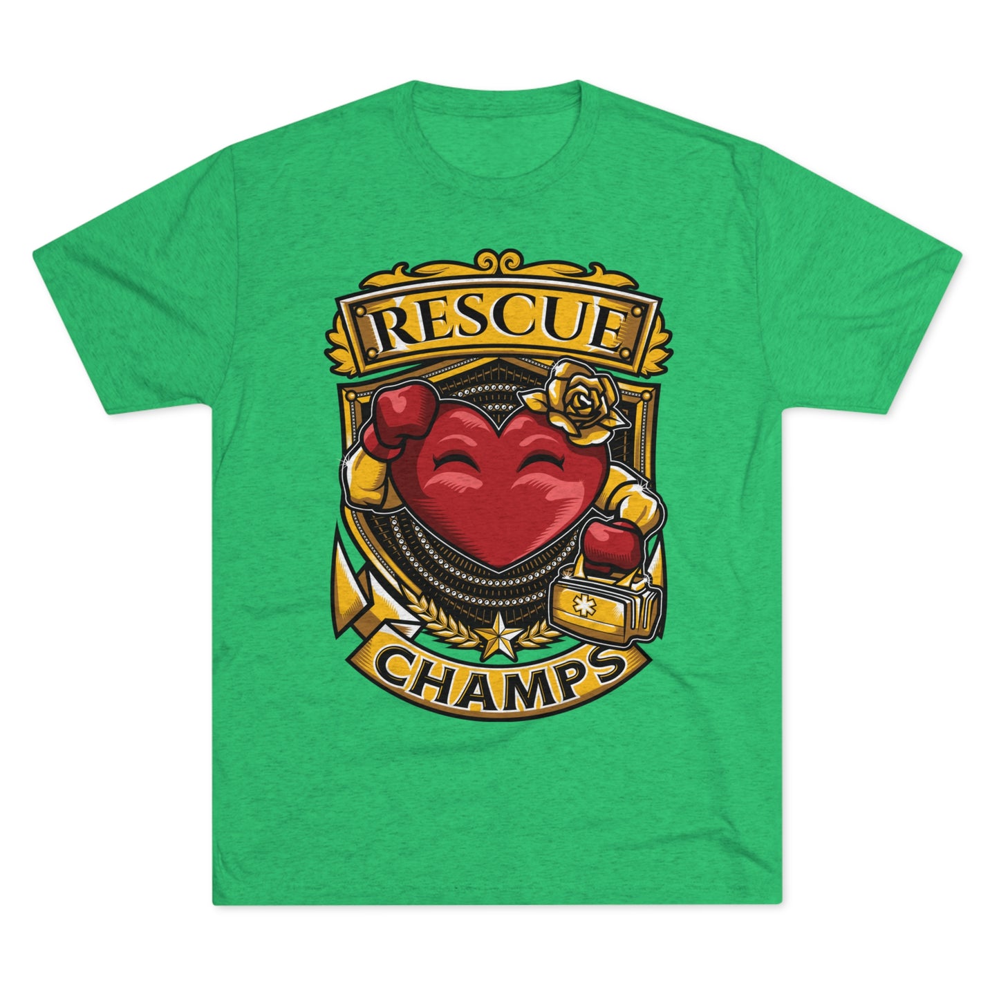 RESCUE CHAMPS  - PREMIUM SOFT - Unisex Tri-Blend Crew Tee (Next Level 6010)