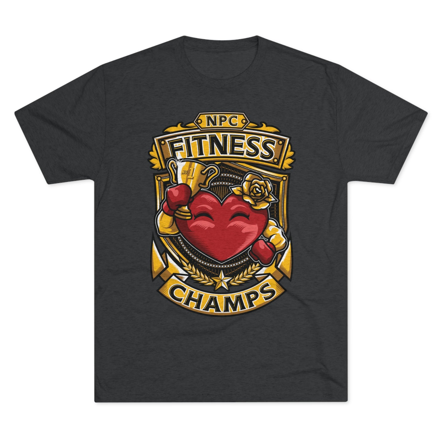 NPC FITNESS CHAMPS  - PREMIUM SOFT - Unisex Tri-Blend Crew Tee (Next Level 6010)