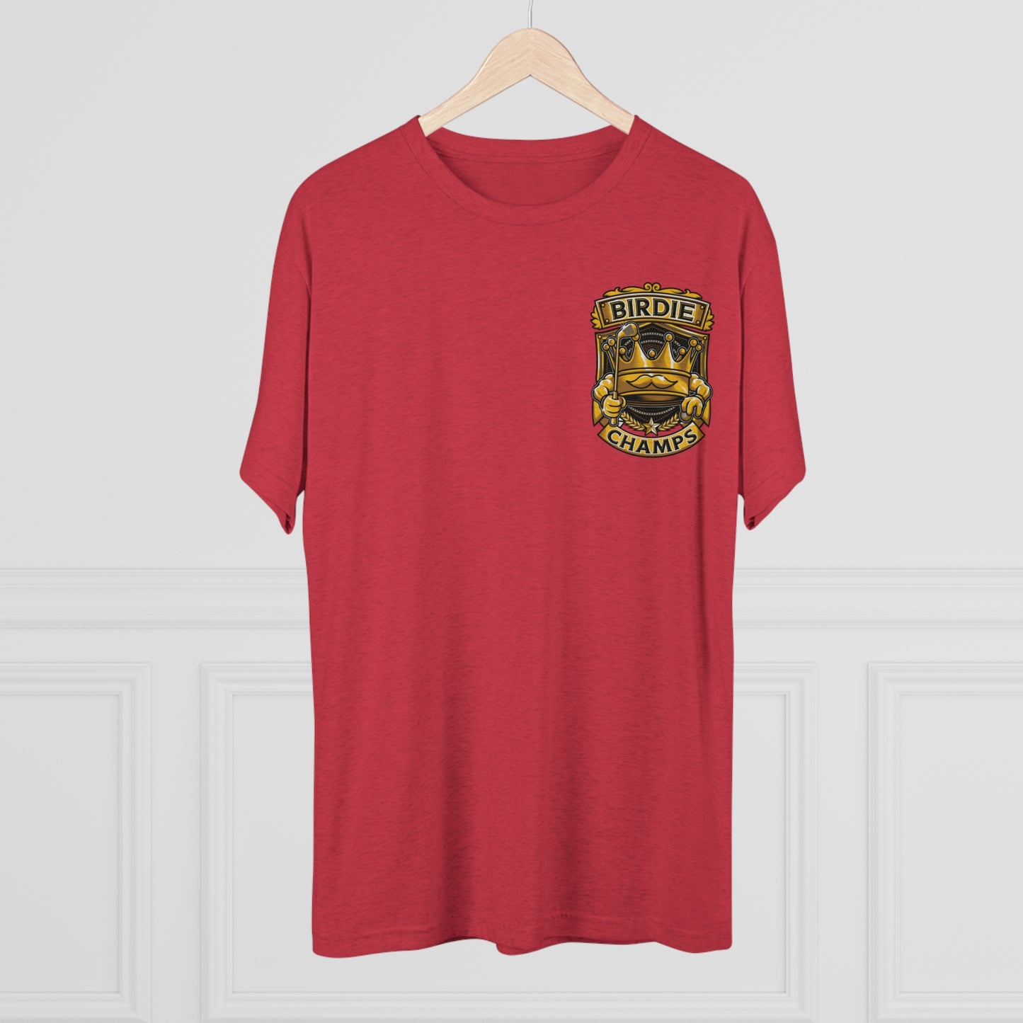 BIRDIE CHAMPS (Small Logo) - PREMIUM SOFT - Unisex Tri-Blend Crew Tee (Next Level 6010)
