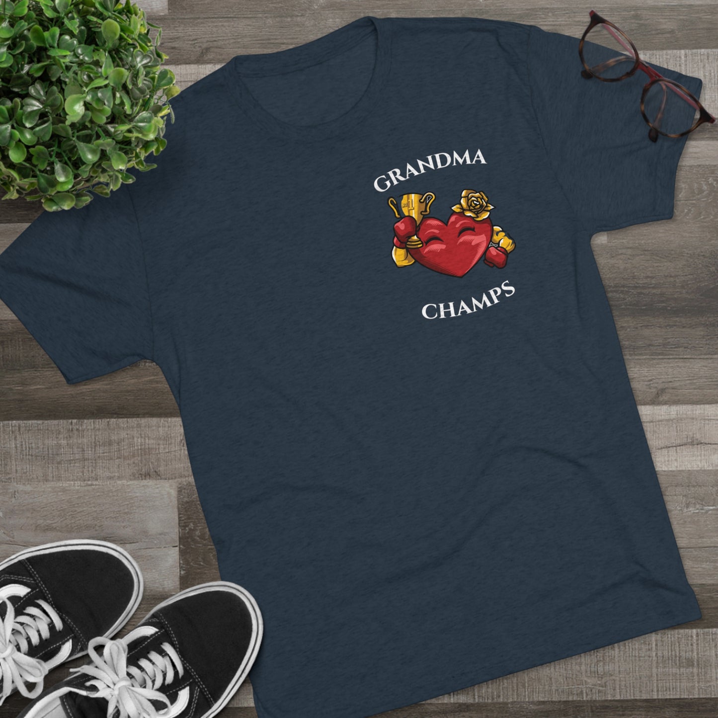 GRANDMA CHAMPS  - PREMIUM SOFT - Unisex Tri-Blend Crew Tee (Next Level 6010)