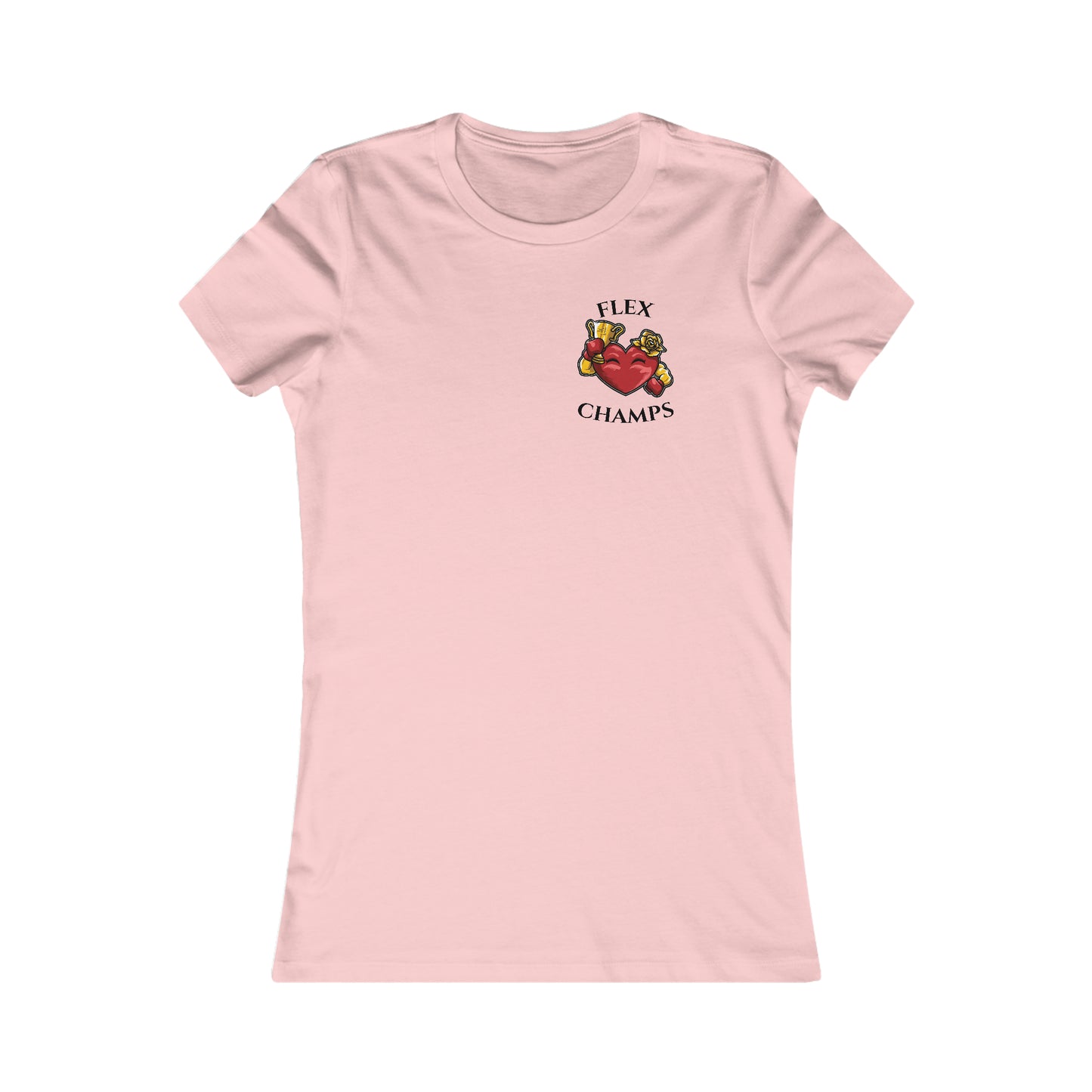 FLEX CHAMPS! (Small Front Logo) - Women's Favorite Tee (Bella+Canvas)