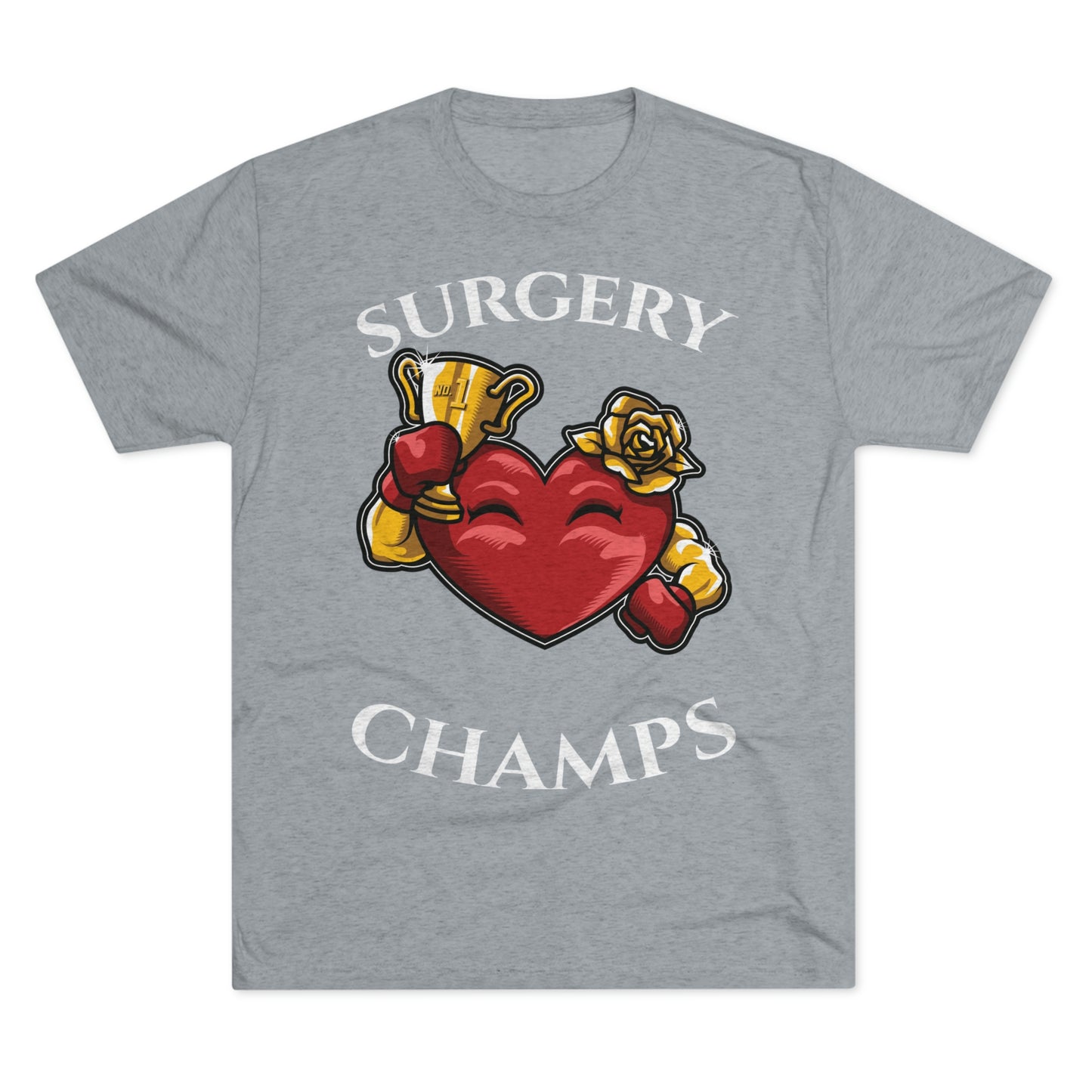 SURGERY CHAMPS (Alternate Logo)  - PREMIUM SOFT - Unisex Tri-Blend Crew Tee (Next Level 6010)