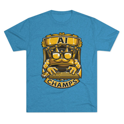 AI CHAMPS (Men) - PREMIUM SOFT - Unisex Tri-Blend Crew Tee (Next Level 6010)