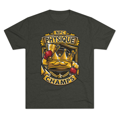 NPC PHYSIQUE CHAMPS  - PREMIUM SOFT - Unisex Tri-Blend Crew Tee (Next Level 6010)