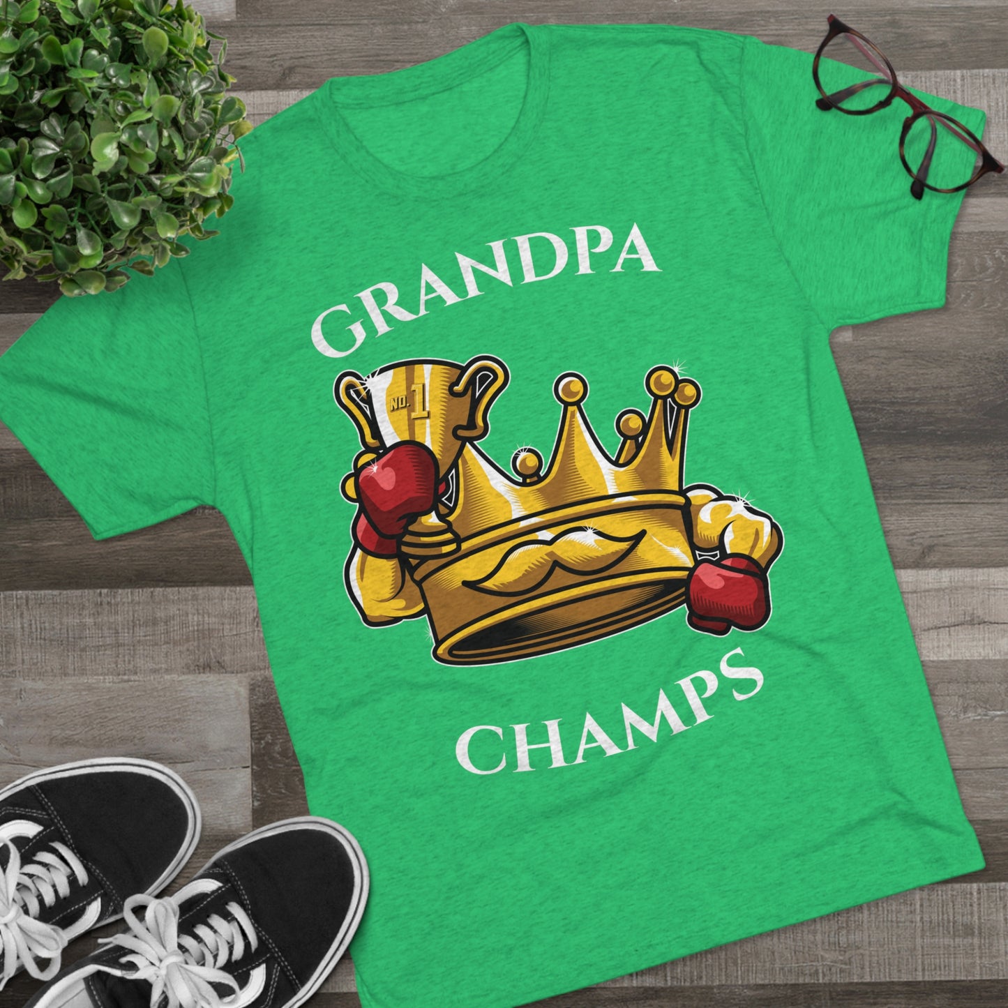 GRANDPA CHAMPS  - PREMIUM SOFT - Unisex Tri-Blend Crew Tee (Next Level 6010)