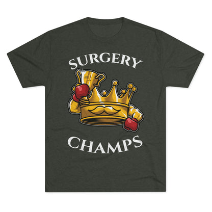 SURGERY CHAMPS (Alternate Logo) - PREMIUM SOFT - Unisex Tri-Blend Crew Tee (Next Level 6010)